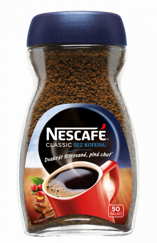 Nescafé Classic bez kofeínu káva instantná 100g. / 1ks