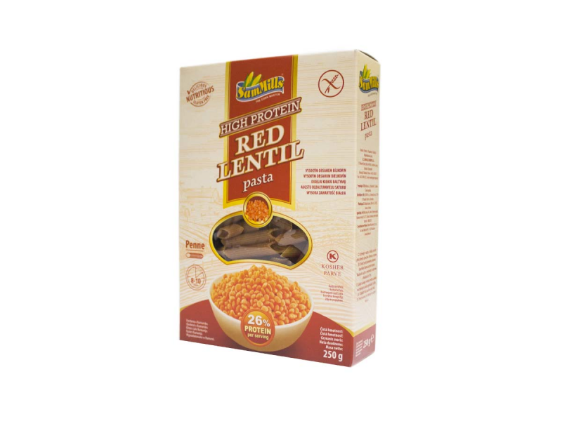 Sam Mills penne z červenej šošovice 250g. / 1ks